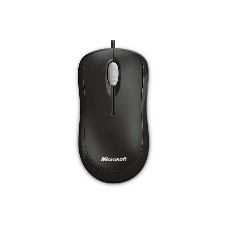 Obrázok Microsoft Myš Basic Optical Mouse, optická, 3tl., 1 koliesko, drôtová (USB), čierna, 800DPI, klasická