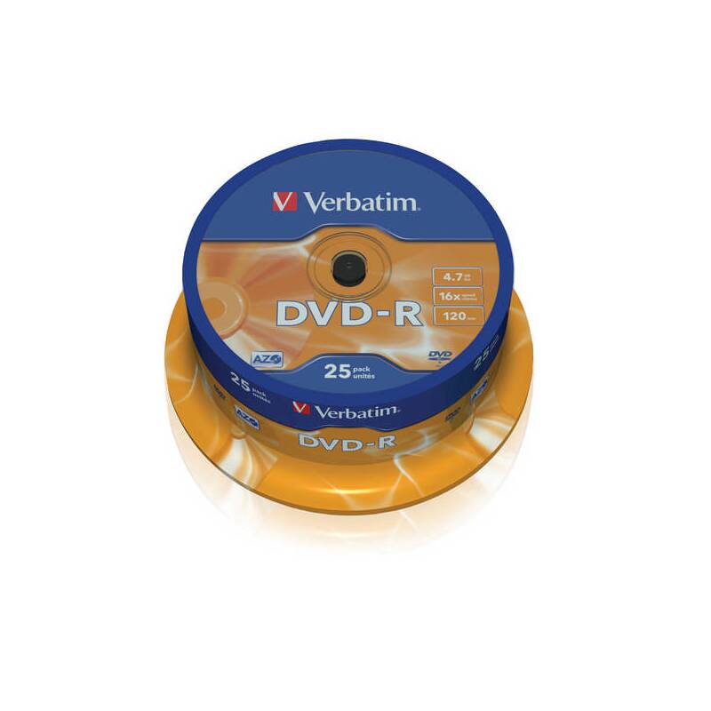 Disk Verbatim DVD-R 4,7GB, 16x, 25cake (43522)