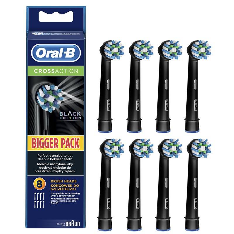 Obrázok Oral-B náhradní hlavice EB50 CrossAction Black 8ks (4210201218029)