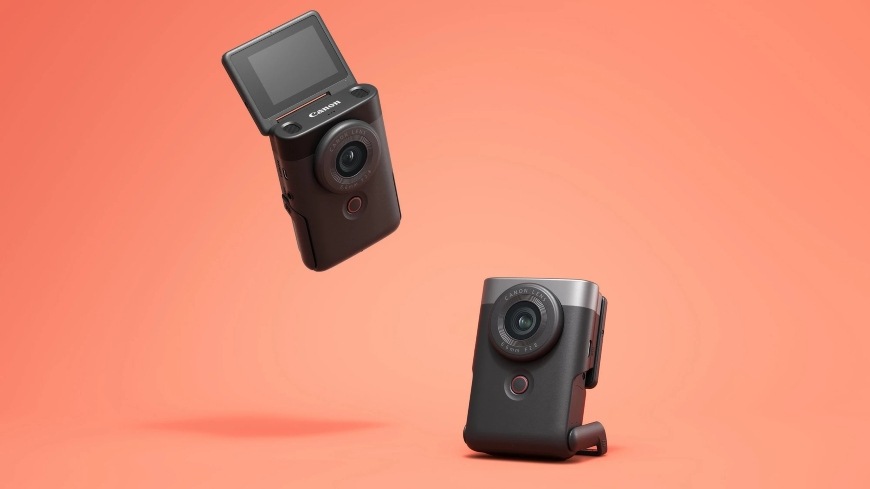 Canon PowerShot V10 Vlogging Kit, strieborná
