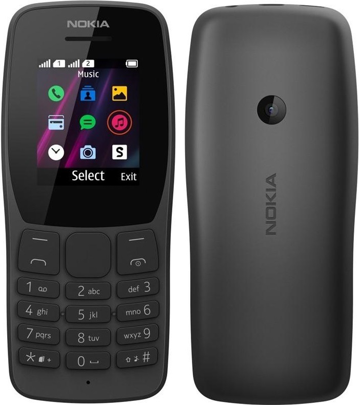 Nokia 110 Dual SIM, černá