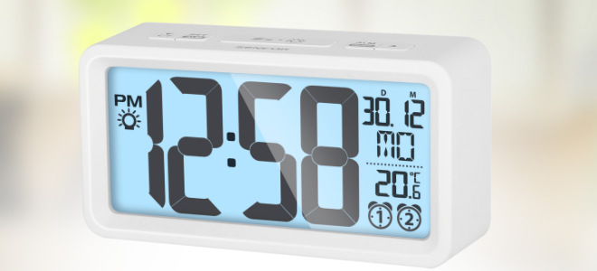 Digitální hodiny s budíkem a teploměrem Sencor SDC 2800 W, bílá