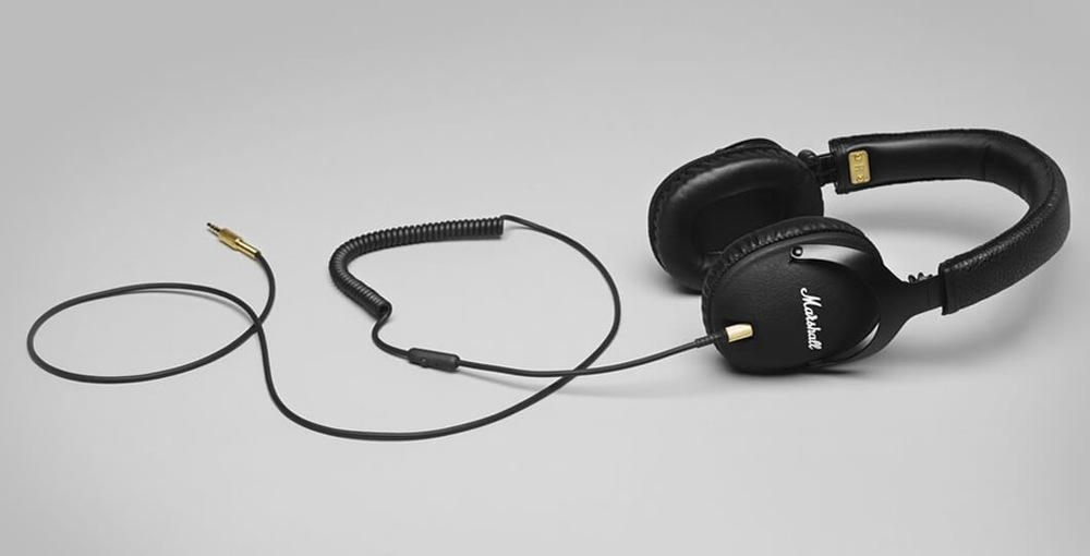 MARSHALL MONITOR Casque audio avec microphone Noir - eMALLYSTORE