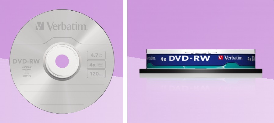 Disk Verbatim DVD-RW 4,7GB, 4x, 10-cake (43552)