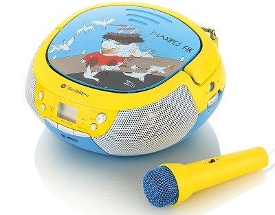 Rádioprijímač GoGEN MAXIPREHRAVAC B s CD/MP3/USB, modrá/žltá