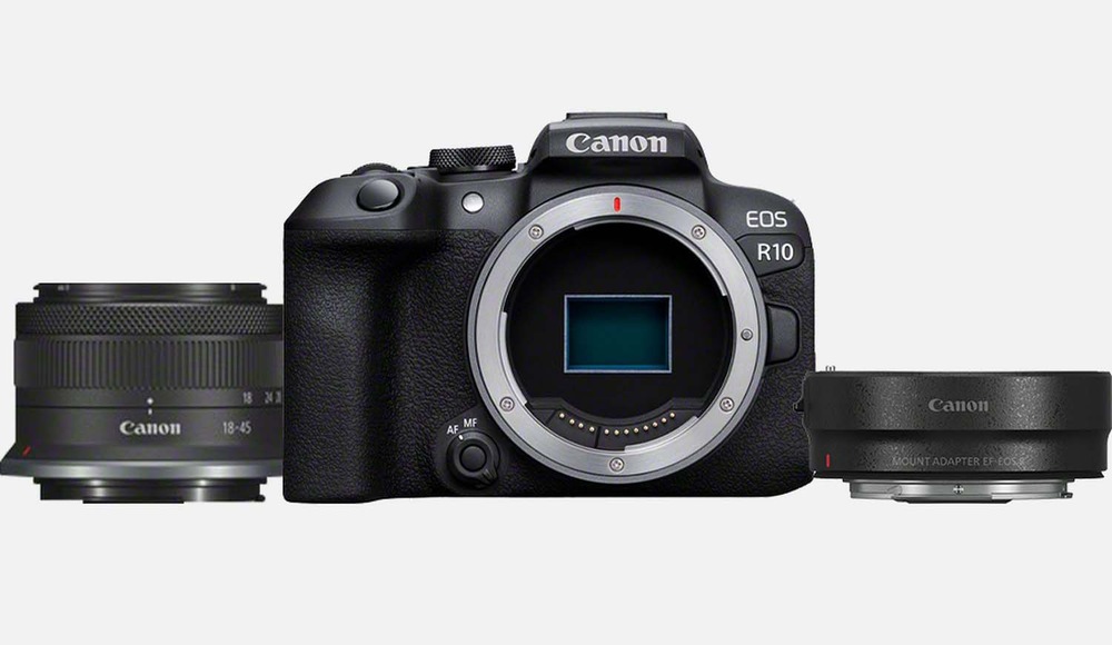 Canon EOS R10 + RF-S 18-45 IS STM + Adapter EF-EOS R (5331C038)