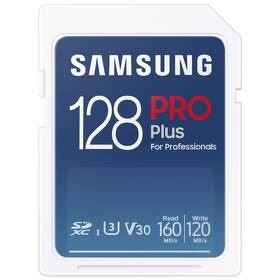 Paměťová karta Samsung PRO Plus SDXC (160R/120W) 128 GB + USB adaptér (MB-SD128KB/WW)