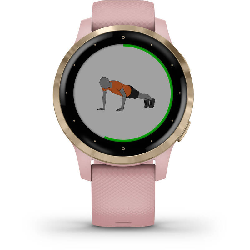 Chytré hodinky Garmin vívoactive4S LightGold/Pink (010-02172-33) | KASA.cz