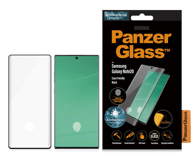 Obrázok PanzerGlass Premium AntiBacterial pre Samsung Galaxy Note 20 čierne (7236)