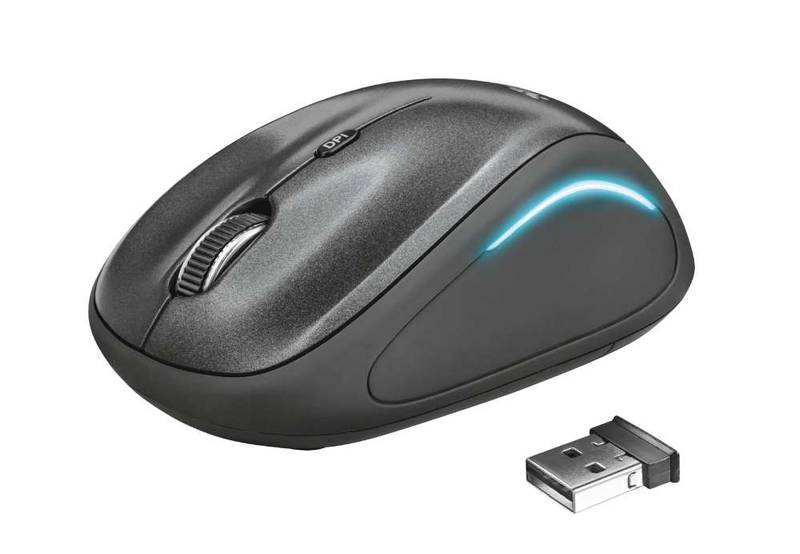 Obrázok Trust Yvi FX Wireless Mouse – black (22333)