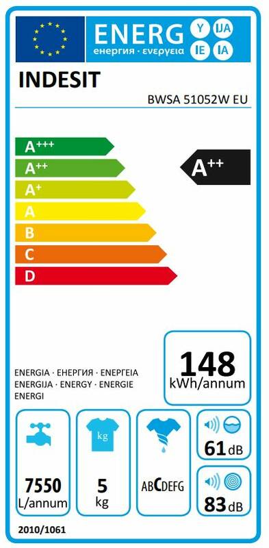 Obrázok Indesit BWSA 51052W EU biela