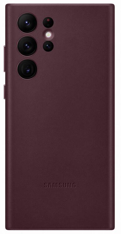 Obrázok EF-VS908LEE Samsung Kožený Kryt pro Galaxy S22 Ultra Burgundy