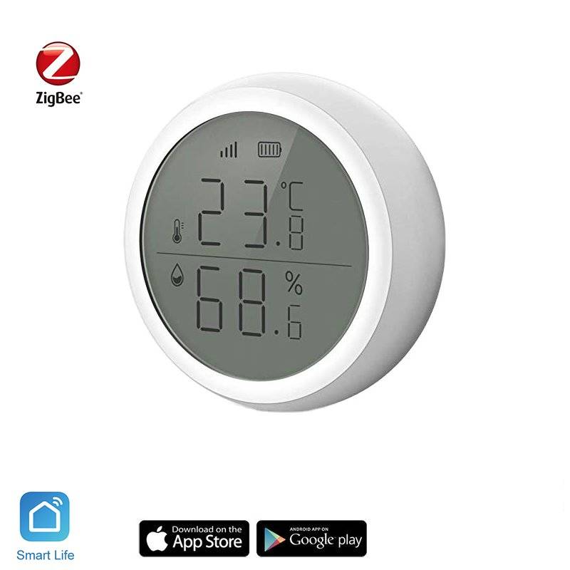 Obrázok iQtech Smartlife HS01 Zigbee sensor Vlhkosti a teploty, Zigbee 3.0 (IQTA138)