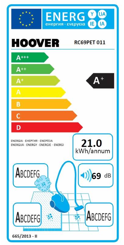 Obrázok Hoover Reactive RC69PET 011 čierny/modrý