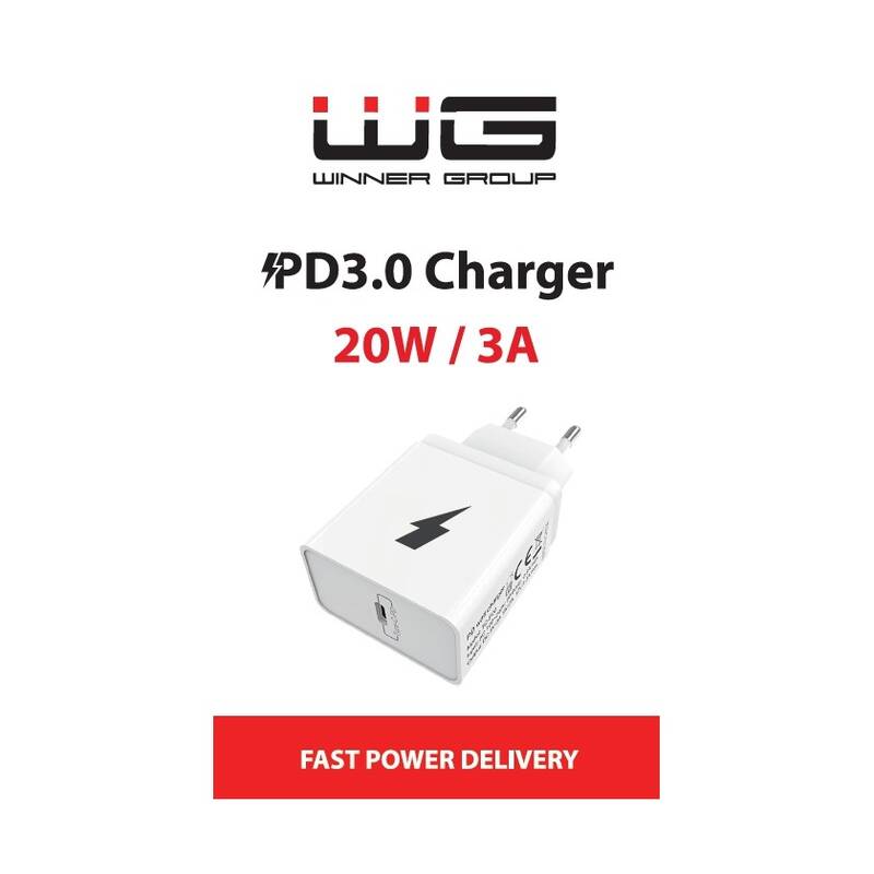 Obrázok WG USB-C PD 20W (8109) biela