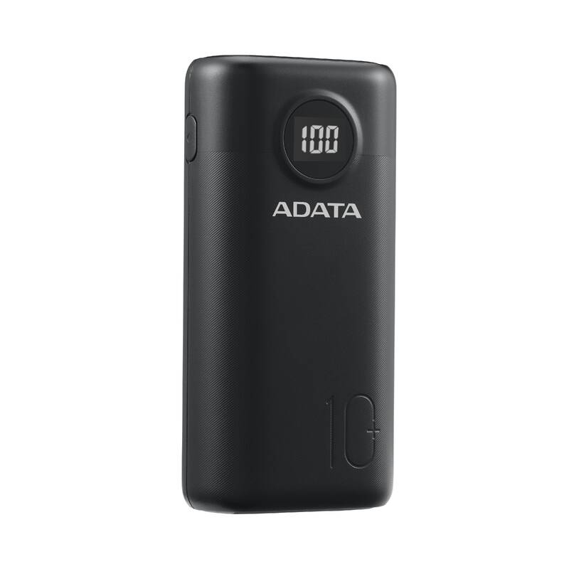 Obrázok ADATA P10000QCD Power Bank 10000mAh černá AP10000QCD-DGT-CBK