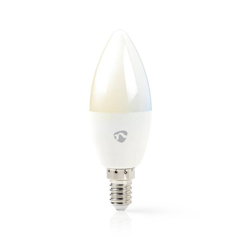 Obrázok Žiarovka LED - E14 / 4.5W / WiFi / biela NEDIS WIFILW13WTE14