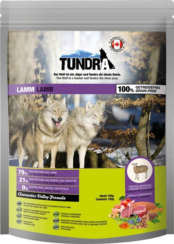 Obrázok Tundra Dog Lamb Clearwater Valley Formula 750 g