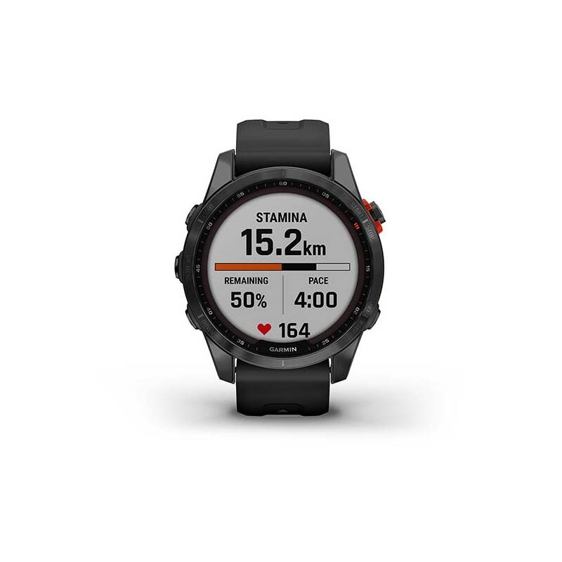 Obrázok Garmin fenix 7S Solar - Gray/Black Silicone Band (010-02539-13)