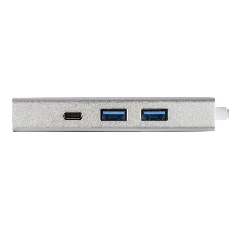 Obrázok Hama USB-C/2x USB, 2x USB-C (135755) strieborný