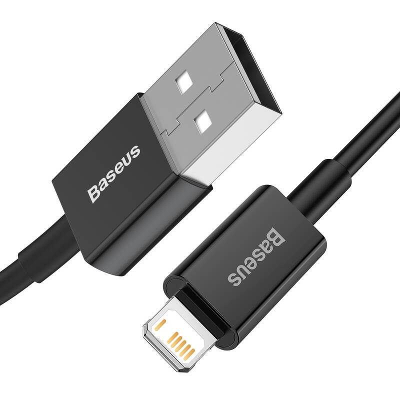 Obrázok Baseus CALYS-A01 Superior Fast Charging Datový Kabel USB to Lightning 2.4A 1m Black