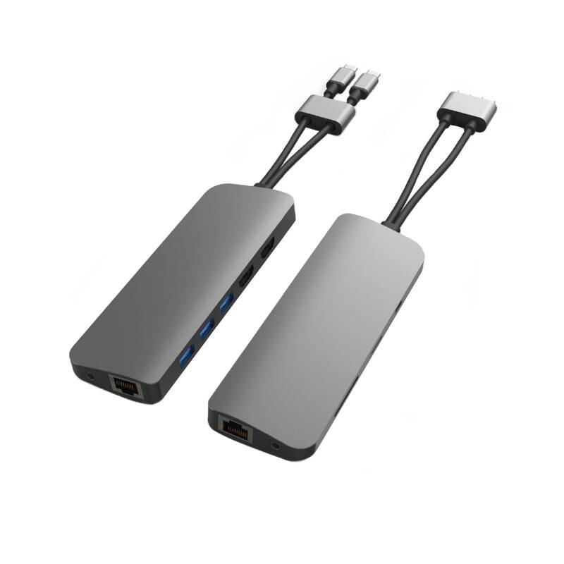 Obrázok HyperDrive VIPER 10 v 2 USB-C Hub, strieborný (HY-HD392-SILVER)