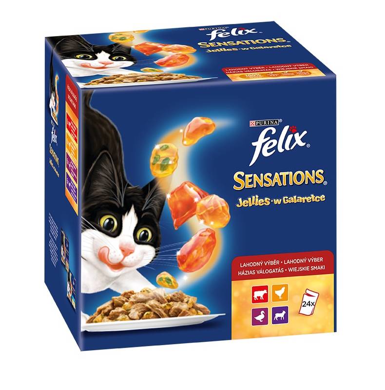 Obrázok Felix Sensations Jellies masový výběr 24 x 100 g