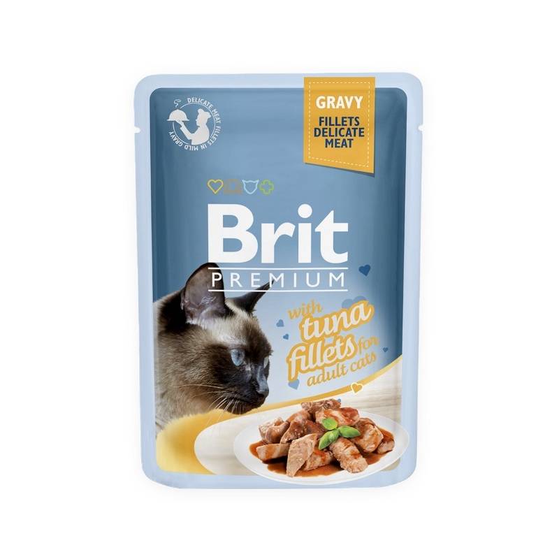 Obrázok Brit Premium Cat D Fillets in Gravy With Tuna 85g