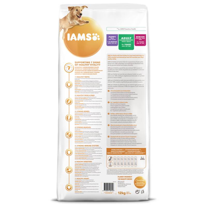 Obrázok Iams Dog Adult Large Chicken 12kg