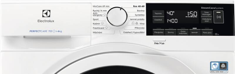 Obrázok Electrolux SteamCare® 700 EW7F348AWC biela