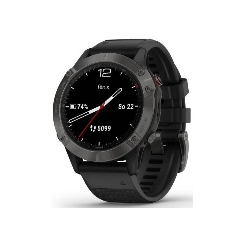 Obrázok Garmin fenix6 Sapphire, Gray/Black Band (MAP/Music) (010-02158-11)