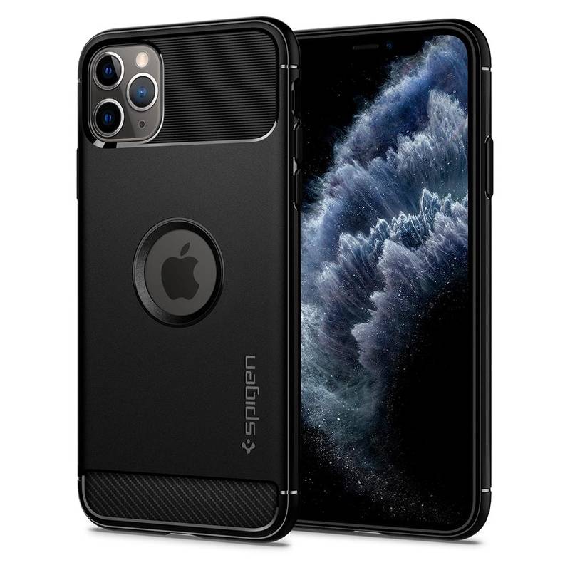 Obrázok Spigen Rugged Armor Black iPhone 11 Pro (077CS27231)