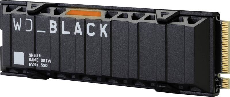 Obrázok WD BLACK SSD NVMe 500GB PCIe SN850,Gen4, (R:7000, W:4100MB/s)+Chladič, WDS500G1XHE