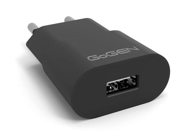 Obrázok GoGEN ACH 103 CC,1x USB 1A + USB-C kabel 1m (ACH103CCB) čierna