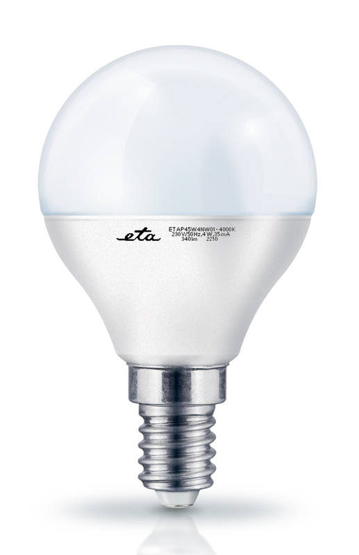 Obrázok ETA EKO LEDka mini globe 4W, E14, neutrální bílá (ETAP45W4NW01)