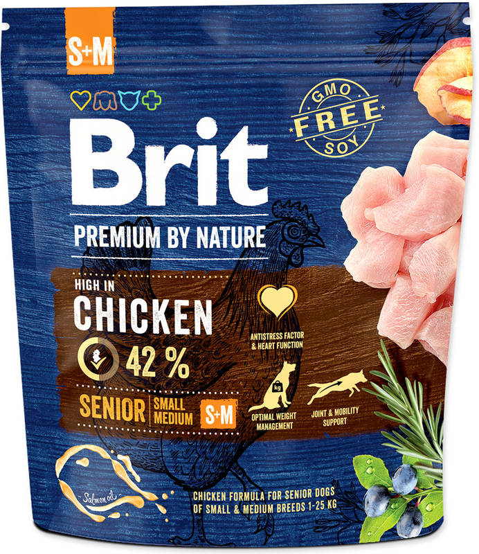 Obrázok Brit Premium Dog by Nature Senior S+M 1kg