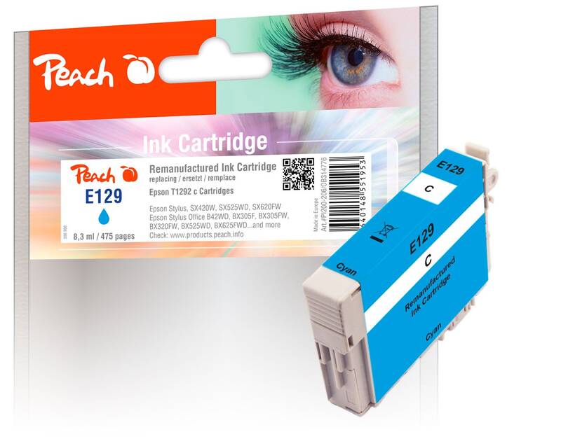 Obrázok Peach | Cartridge Peach T1292 cyan (Epson)PI200-206 kompatibilný