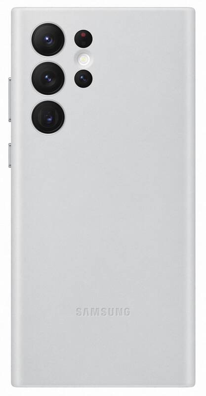 Obrázok EF-VS908LJE Samsung Kožený Kryt pro Galaxy S22 Ultra Light Gray