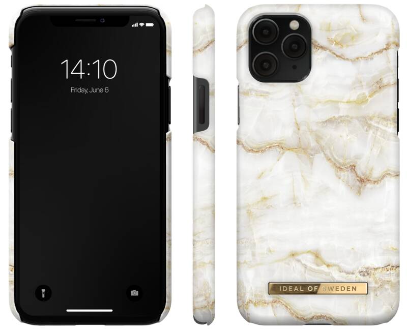 Obrázok iDeal Of Sweden Fashion na Apple iPhone 11 Pro/Xs/X - Golden Pearl Marble (IDFCSS20-I1958-194)