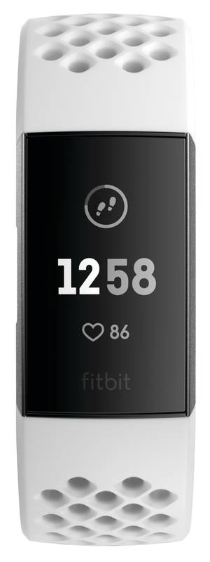 Obrázok Fitbit Charge 3 Special Edition (NFC) - Graphite / White Silicone FB410GMWT-EU