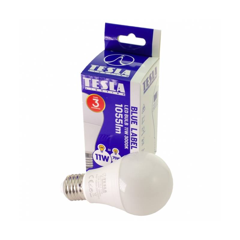 Obrázok Tesla BULB 11W, E27, teplá bílá (BL271130-2) biela