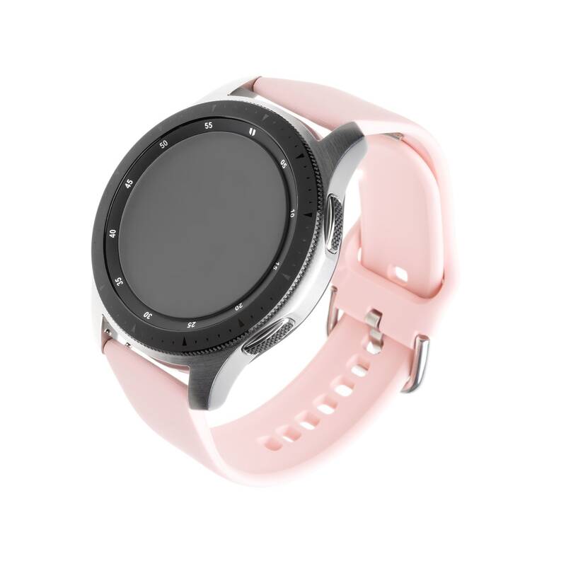 Obrázok FIXED Silicone Strap Universal pre smartwatch so šírkou 20 mm ružový (FIXSST-20MM-PI)