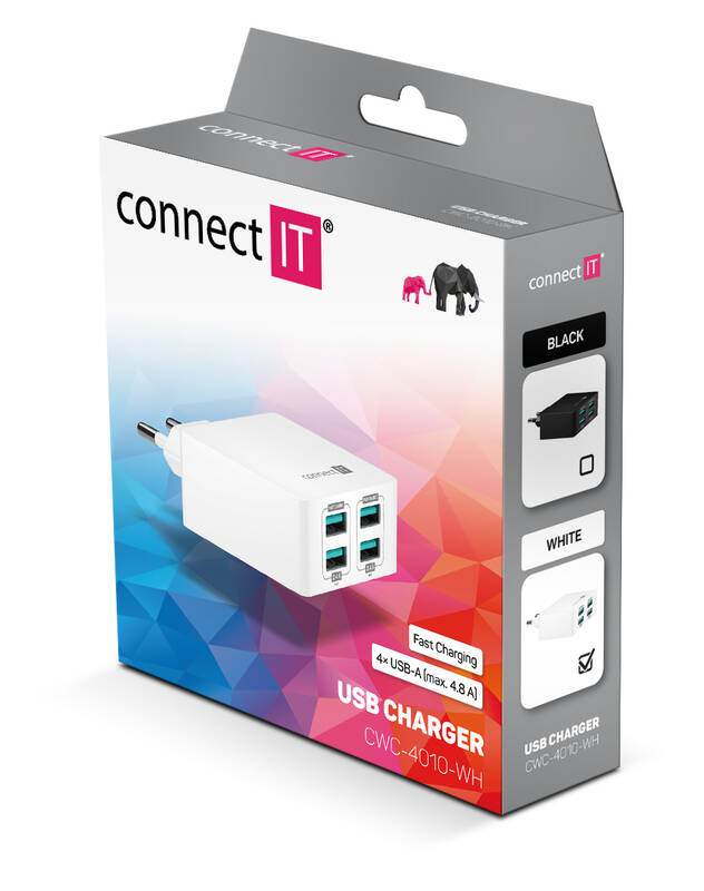 Obrázok CONNECT IT Fast Charge CWC-4010-WH bílá