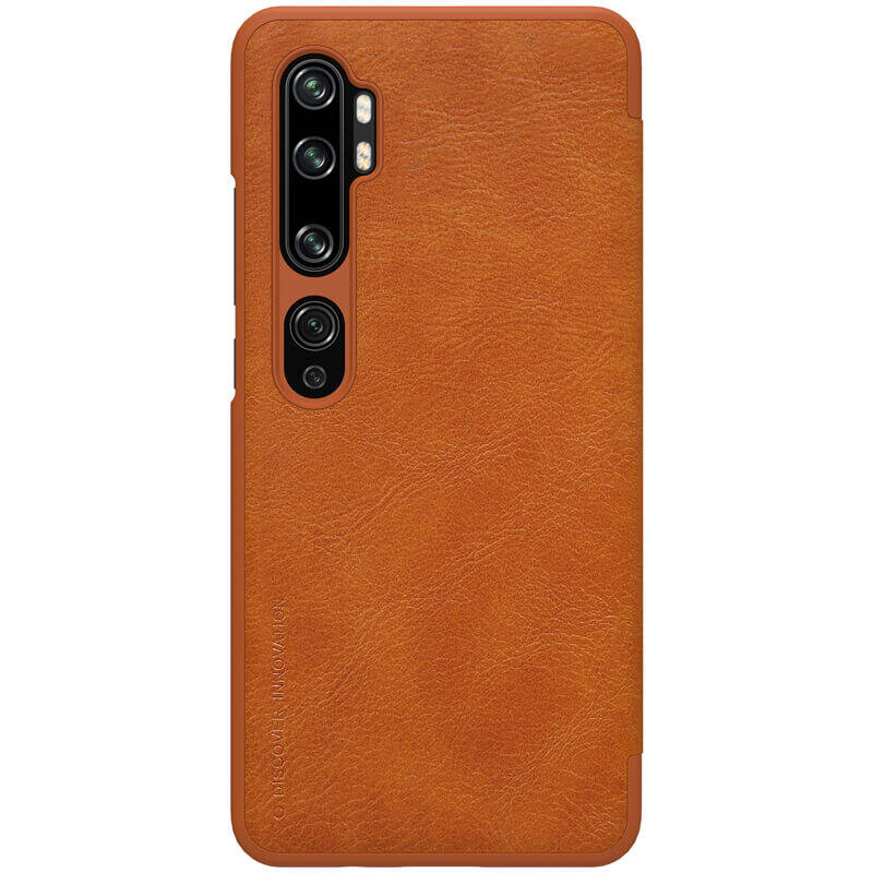 Obrázok Nillkin Qin kožené pouzdro pro Xiaomi Mi Note 10 Pro Brown (6902048189362)