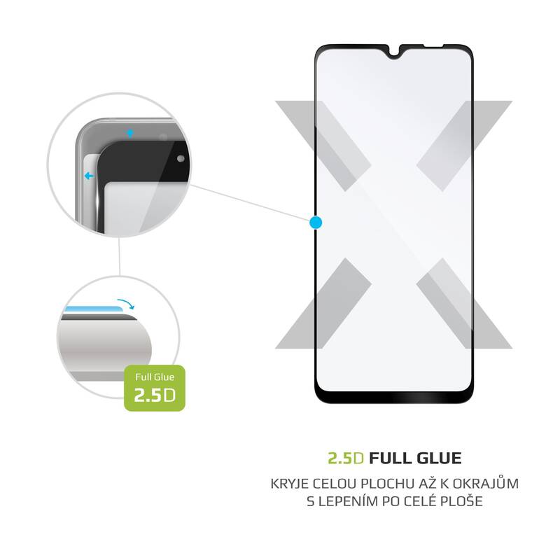 Obrázok FIXED FullGlue-Cover na Samsung Galaxy M02 čierne (FIXGFA-678-BK)