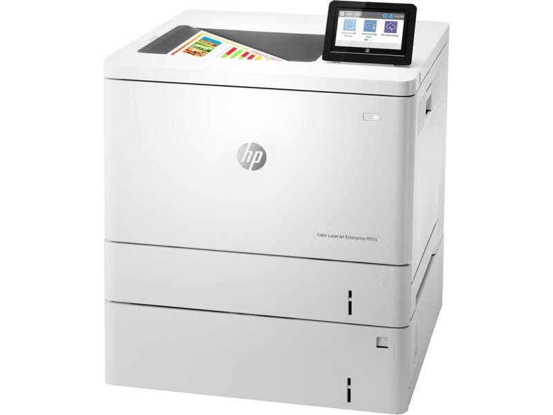 Obrázok HP Color LaserJet Enterprise M555x (A4, 38/38str./min, USB 2.0, Ethernet, Duplex, Tray, Dual-band Wi-Fi, Bluetooth), 7ZU79A#B19