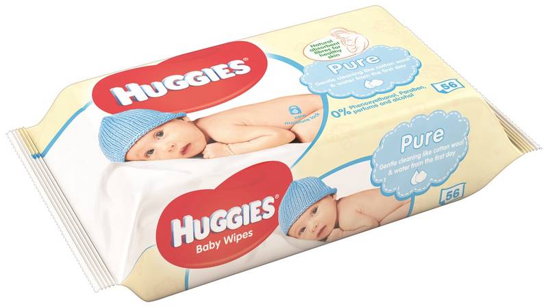 Obrázok Huggies wipes quad (4x72) pure