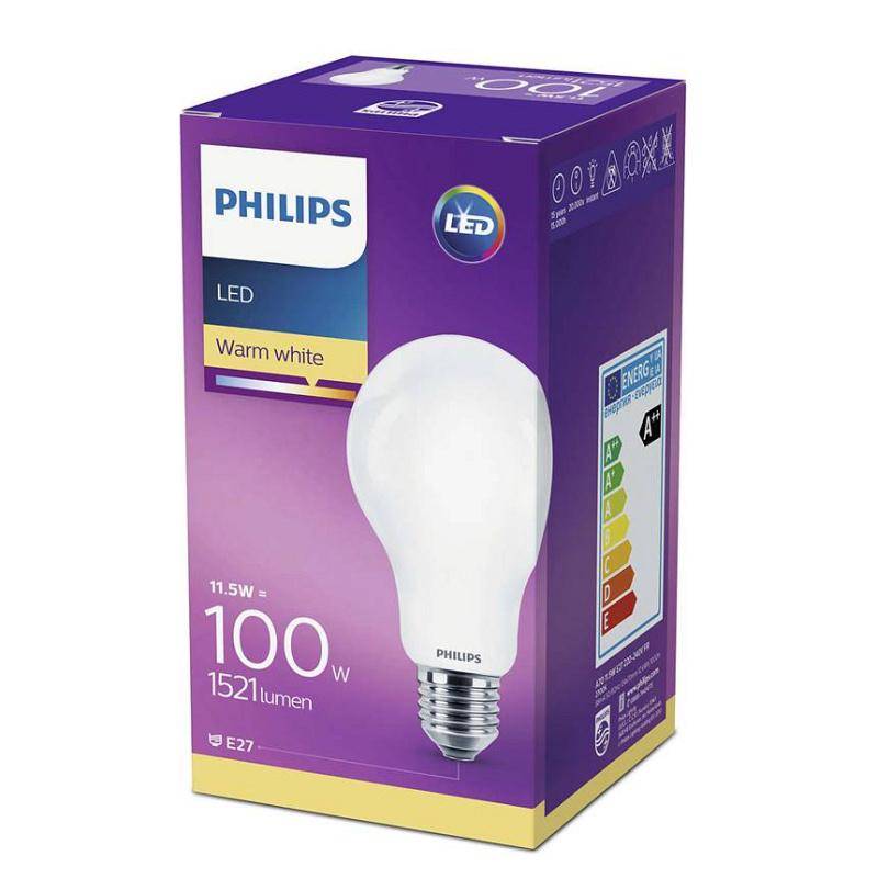 Obrázok Philips LED Classic 11.5-100W, E27, Matná, 2700K (929001802731)