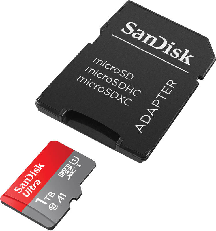 Obrázok SanDisk Ultra microSDXC 1TB (140R) A1 Class 10 UHS-I + SD adaptér (SDSQUAC-1T00-GN6MA)