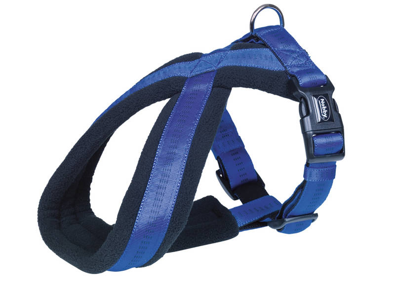 Obrázok Nobby SOFT GRIP COMFORT postroj do X, M/L 50-80cm modrý